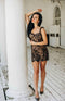 Midi evening gown lace mini dress